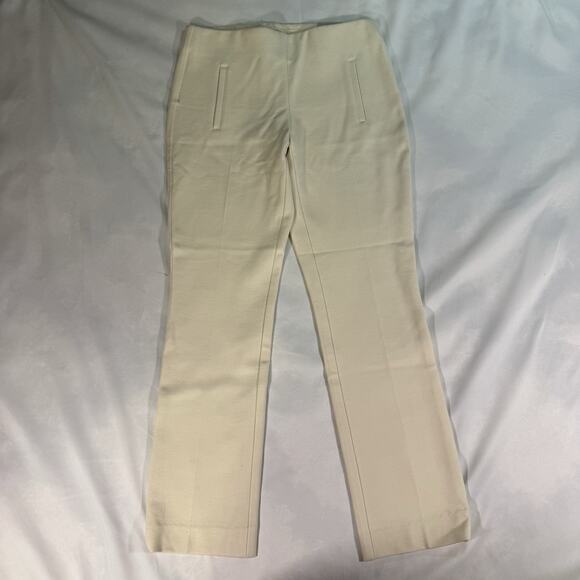 NWT Chico's 00R So Slimming Juliet Straight Leg Pant On‎ Ivory - Picture 1 of 8